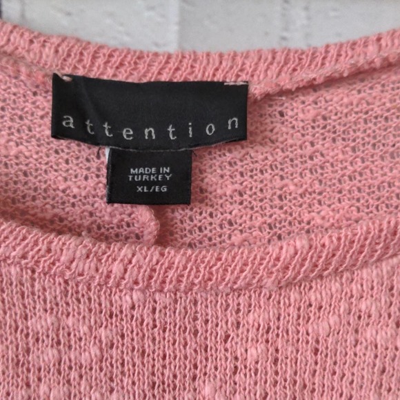 Coral Pink Crochet Trim Cropped Zimbabwe Top XL - Picture 4 of 8